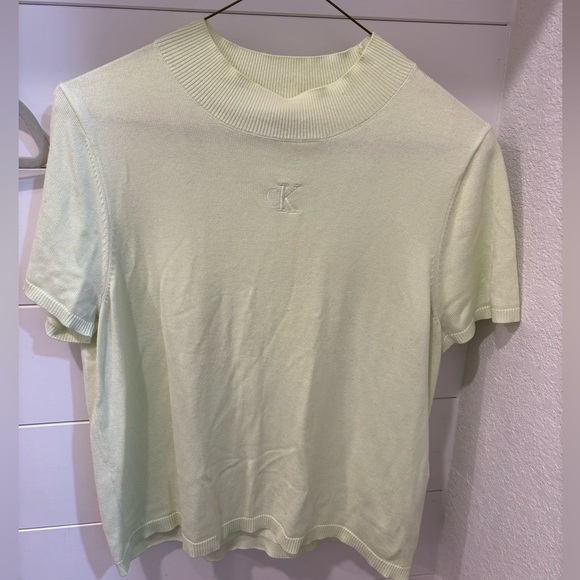 Vintage Calvin Klein Light Green Shirt - Picture 3 of 3